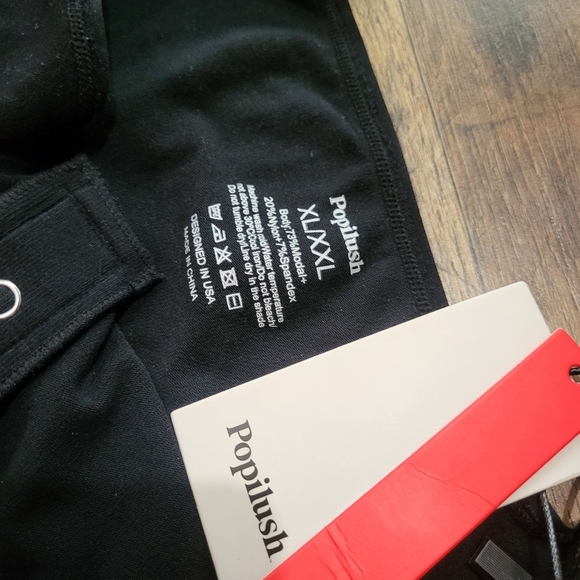 Popilush Black Button Down Sleeveless Tummy Control Tank Top Bodysuit XL/XXL - Picture 6 of 9